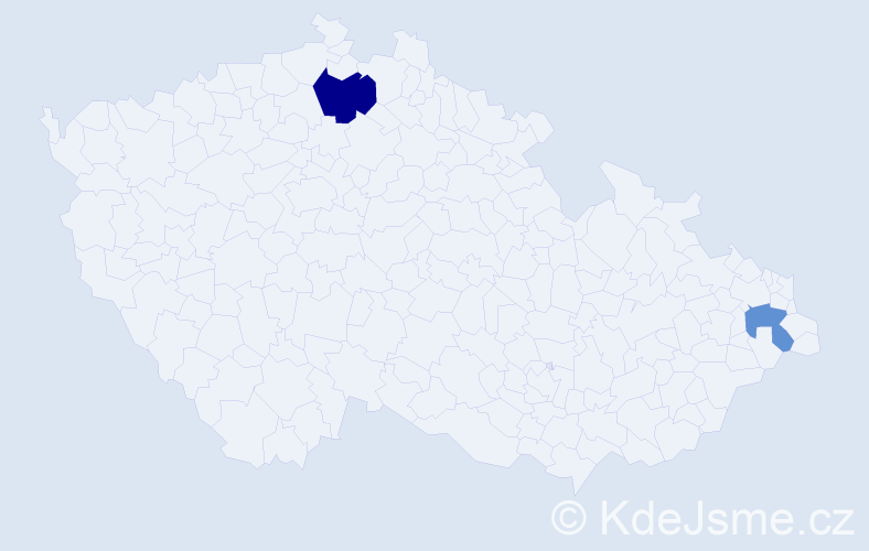 Příjmení: 'Čisovská', počet výskytů 3 v celé ČR
