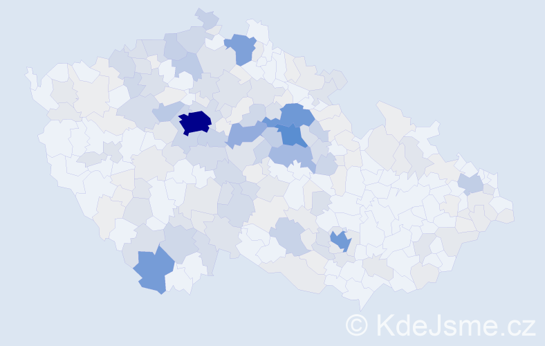 Příjmení: 'Hrubeš', počet výskytů 899 v celé ČR