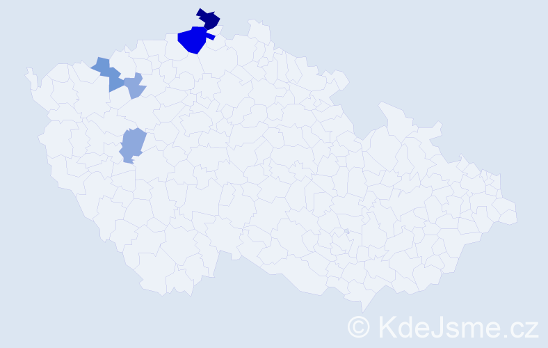 Příjmení: 'Denisovová', počet výskytů 15 v celé ČR