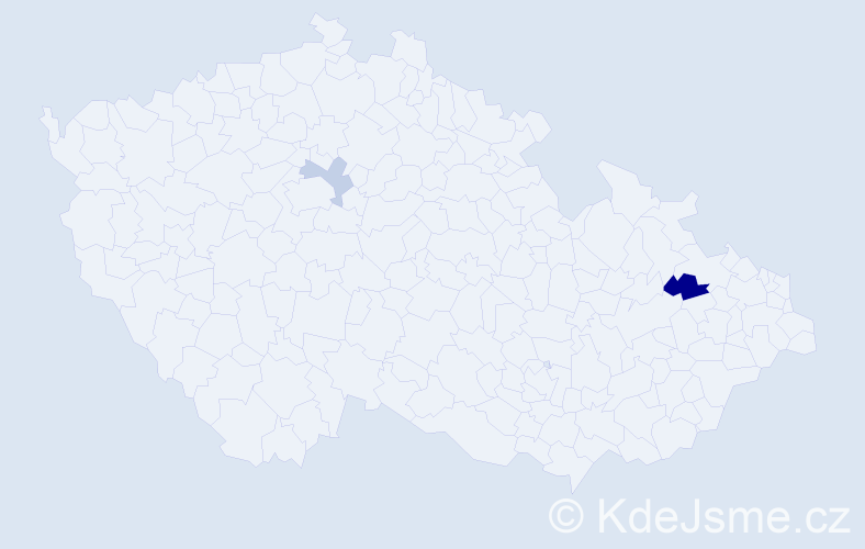 Příjmení: 'Hrtůs', počet výskytů 3 v celé ČR