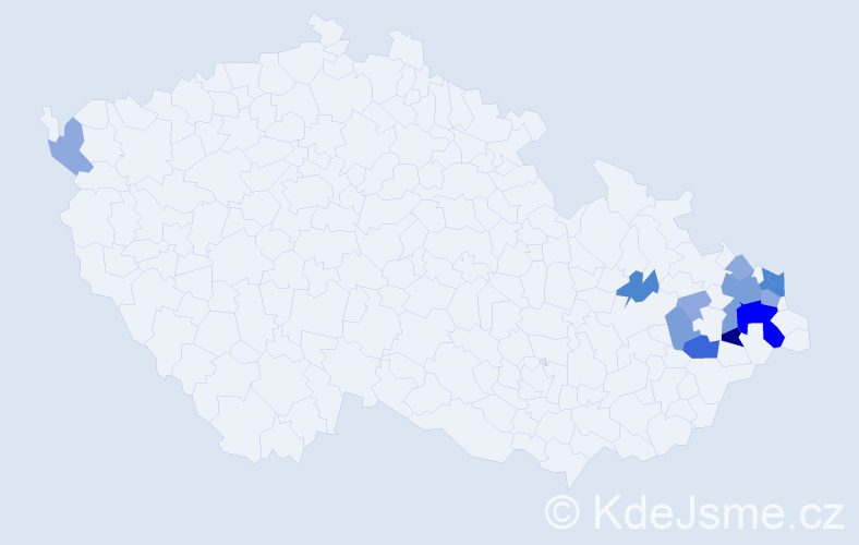 Příjmení: 'Beinstein', počet výskytů 35 v celé ČR