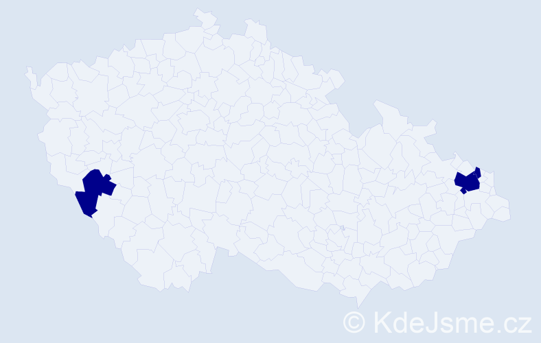 Příjmení: 'Neščák', počet výskytů 3 v celé ČR