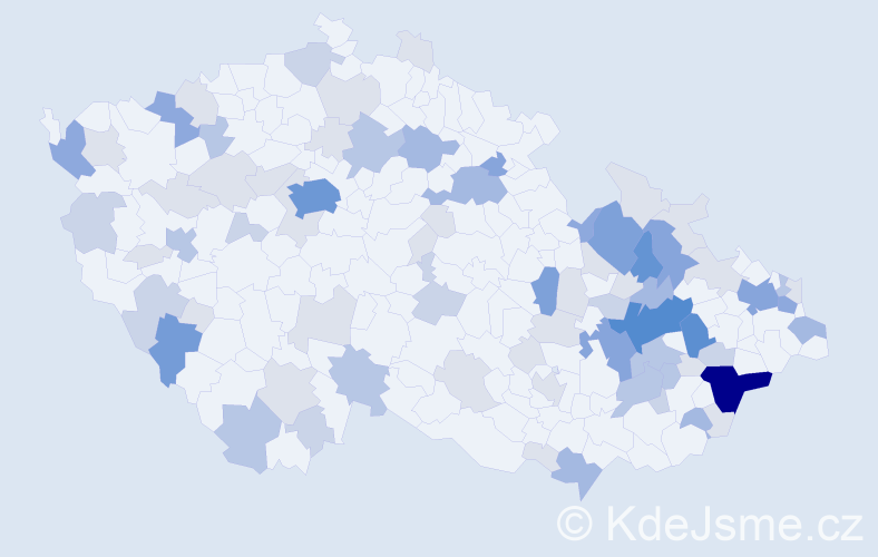 Příjmení: 'Bubelová', počet výskytů 232 v celé ČR