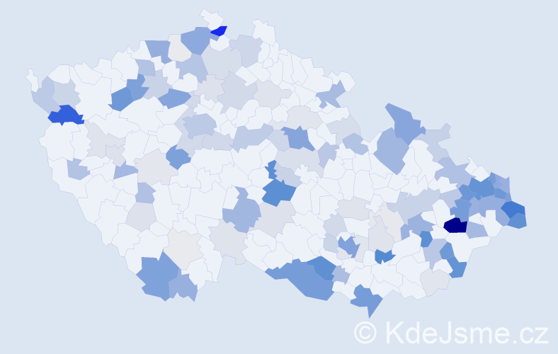 Příjmení: 'Hermannová', počet výskytů 466 v celé ČR