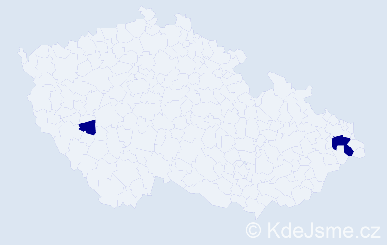 Příjmení: 'Goedeking', počet výskytů 2 v celé ČR