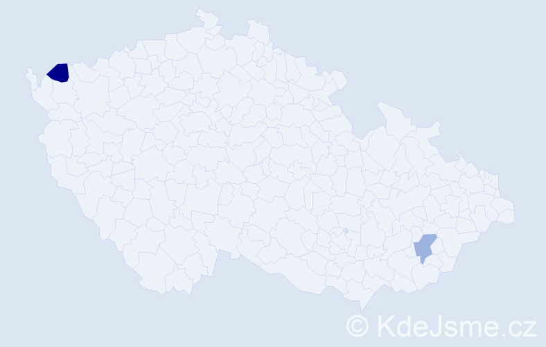 Příjmení: 'Gerelt-Od', počet výskytů 2 v celé ČR