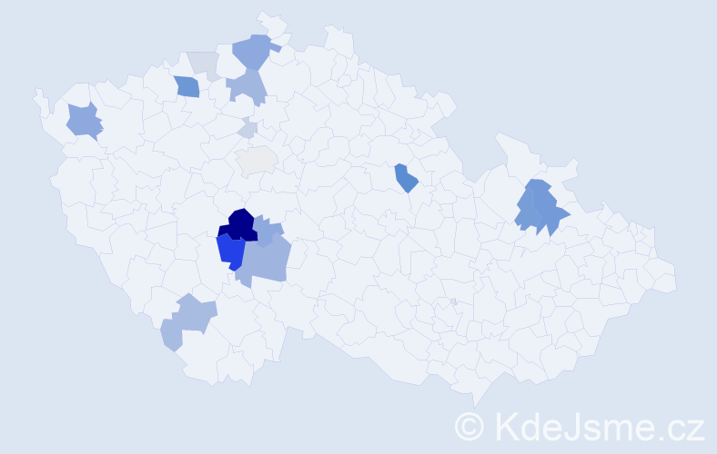 Příjmení: 'Trpka', počet výskytů 64 v celé ČR