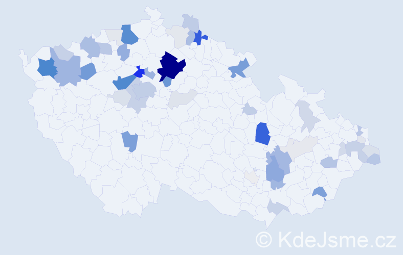 Příjmení: 'Fečo', počet výskytů 195 v celé ČR