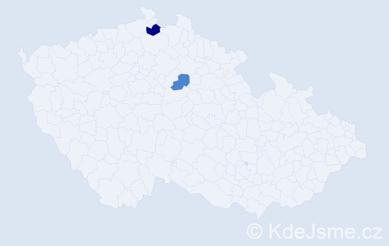 Příjmení: 'Bumberová', počet výskytů 6 v celé ČR
