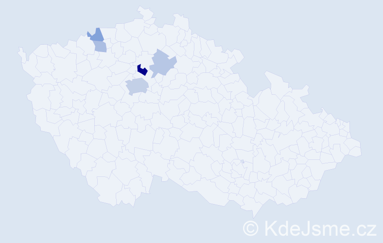 Příjmení: 'Köppel', počet výskytů 12 v celé ČR