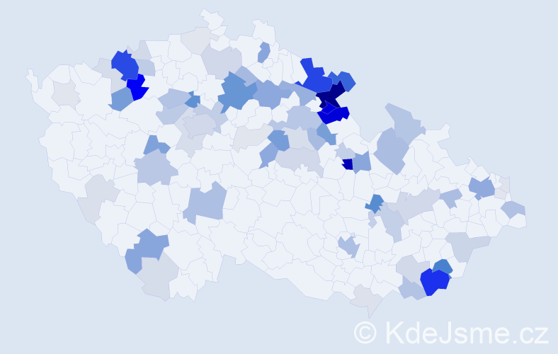 Příjmení: 'Umlauf', počet výskytů 276 v celé ČR
