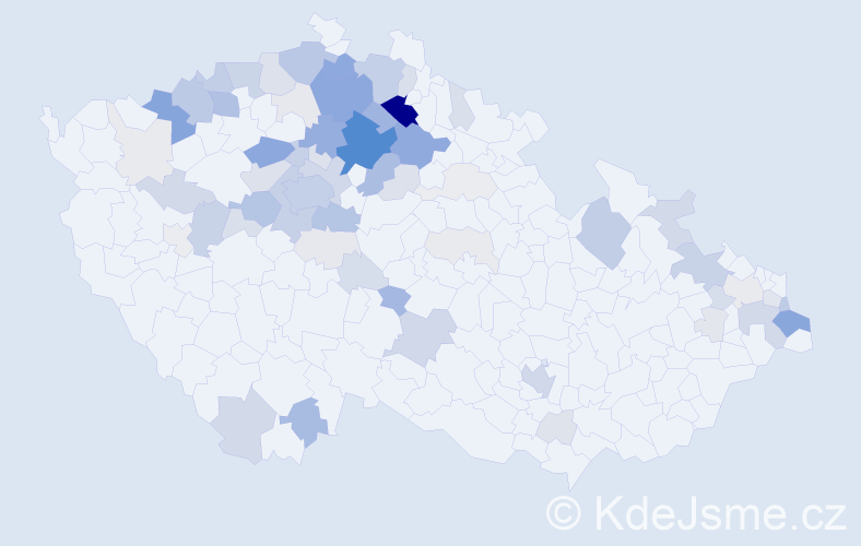 Příjmení: 'Tomsa', počet výskytů 283 v celé ČR