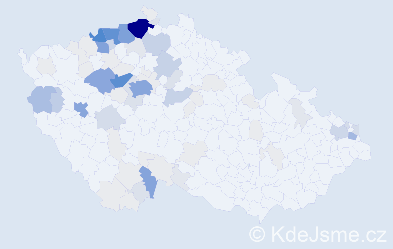 Příjmení: 'Nistor', počet výskytů 373 v celé ČR