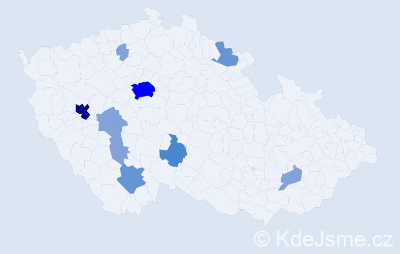 Příjmení: 'Hostičková', počet výskytů 32 v celé ČR