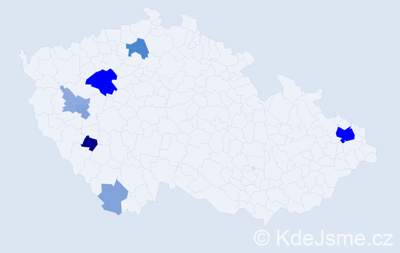 Příjmení: 'Halmlová', počet výskytů 29 v celé ČR