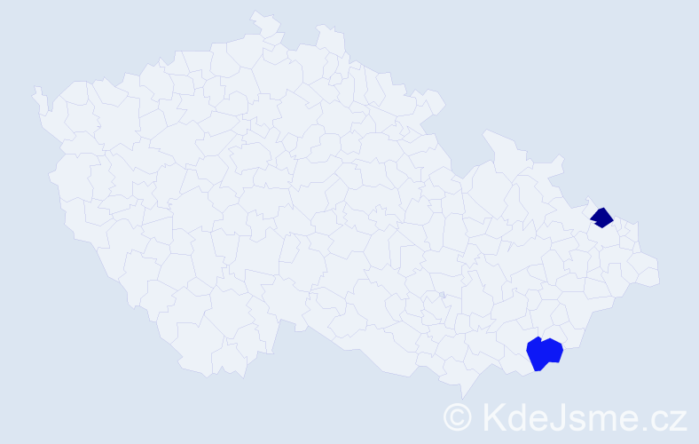 Příjmení: 'Polvanovová', počet výskytů 2 v celé ČR