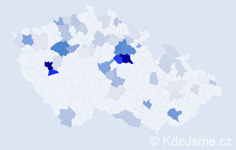 Příjmení: 'Banda', počet výskytů 232 v celé ČR