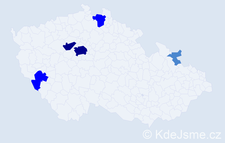 Příjmení: 'Kosora', počet výskytů 11 v celé ČR