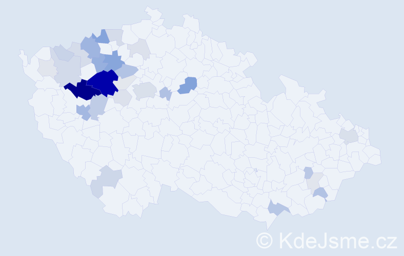 Příjmení: 'Haunerová', počet výskytů 95 v celé ČR