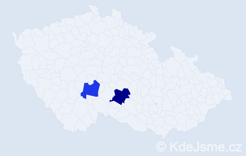 Příjmení: 'Irsa', počet výskytů 8 v celé ČR
