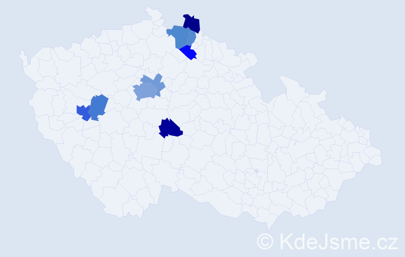 Příjmení: 'Pavlyukh', počet výskytů 18 v celé ČR