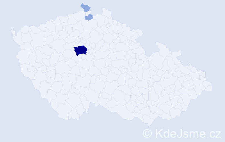 Příjmení: 'Bylová', počet výskytů 10 v celé ČR