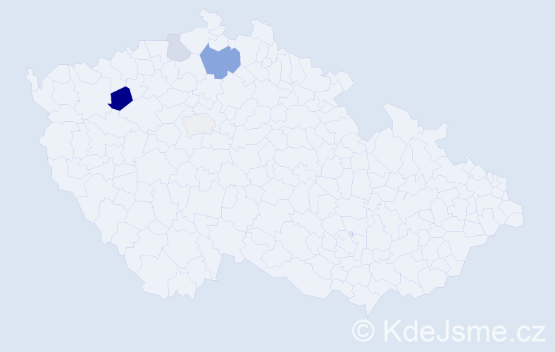 Příjmení: 'Kiesswetterová', počet výskytů 8 v celé ČR