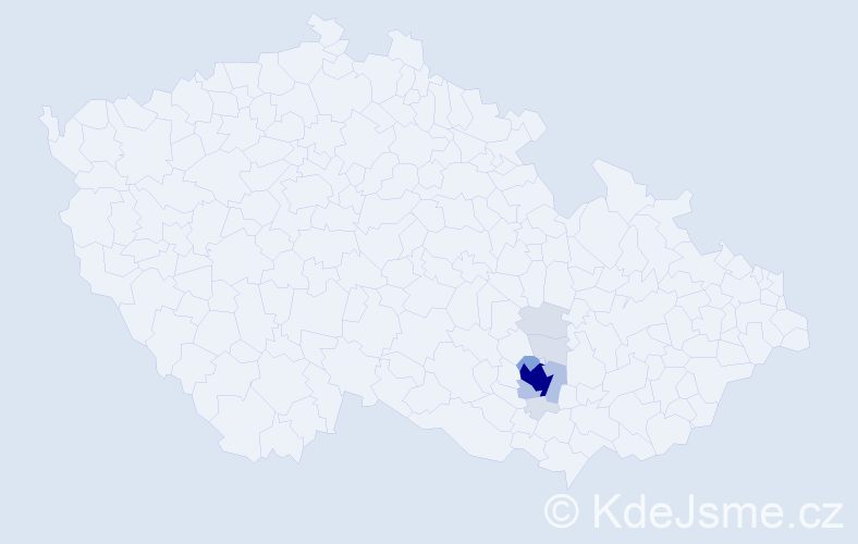 Příjmení: 'Chrápavá', počet výskytů 35 v celé ČR