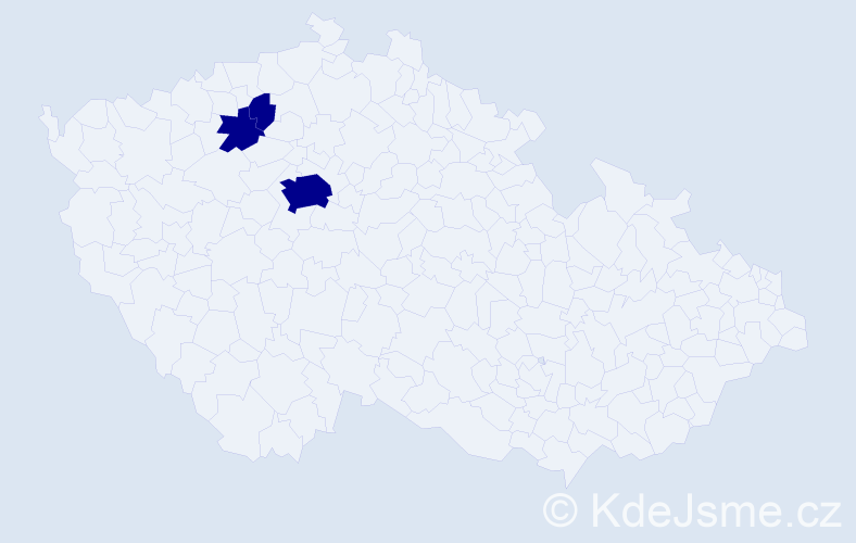 Příjmení: 'Makovicová', počet výskytů 3 v celé ČR