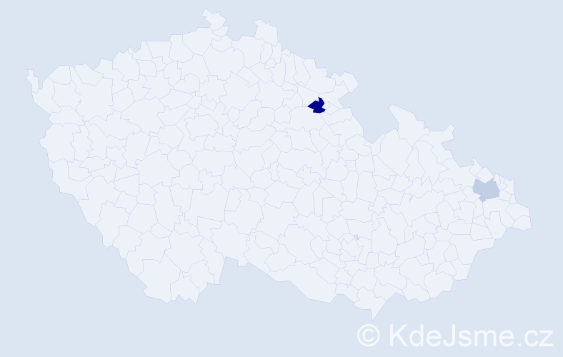 Příjmení: 'Gröne', počet výskytů 2 v celé ČR