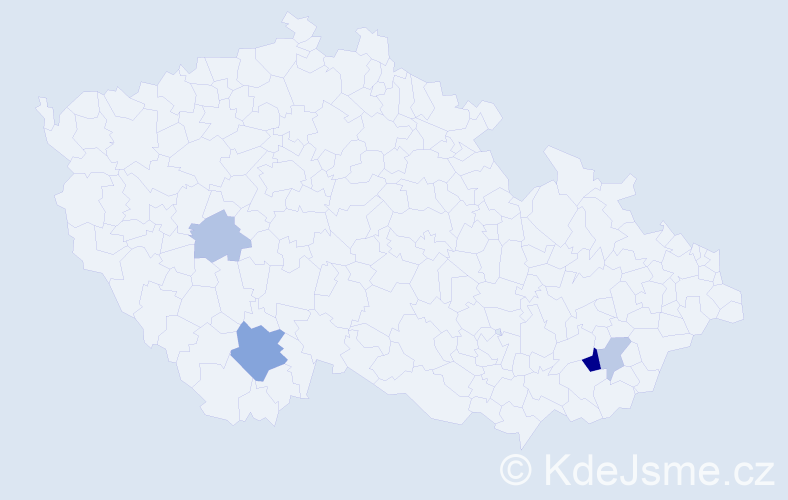 Příjmení: 'Dzurusová', počet výskytů 9 v celé ČR
