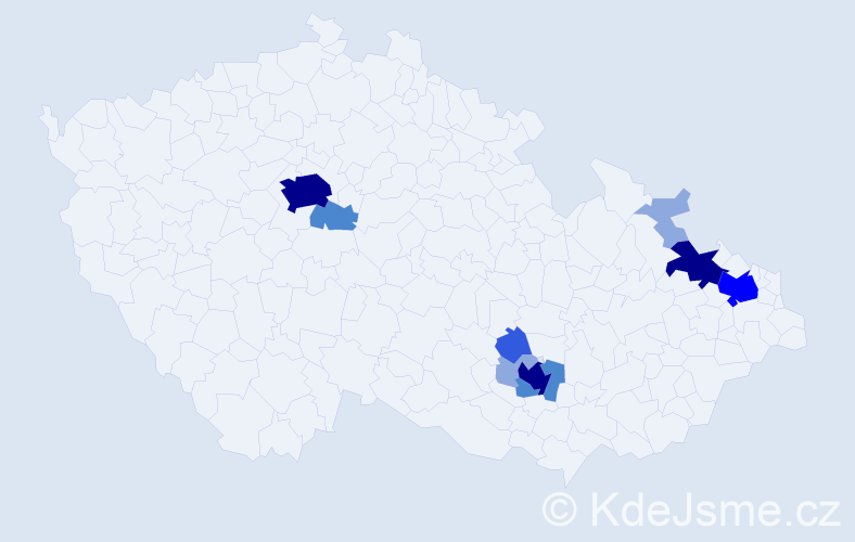 Příjmení: 'Parysová', počet výskytů 29 v celé ČR
