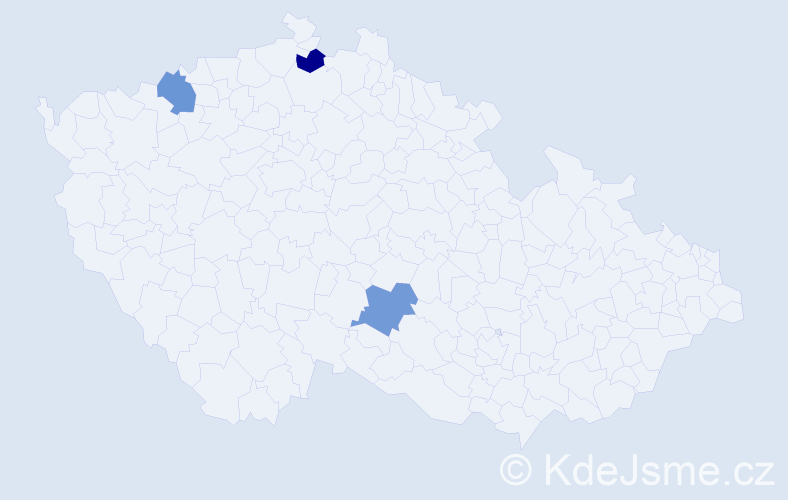 Příjmení: 'Pičkar', počet výskytů 3 v celé ČR