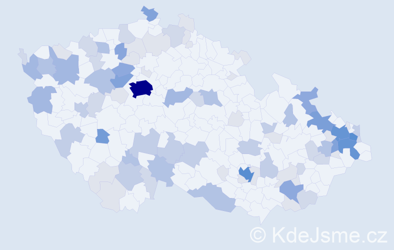 Příjmení: 'Sabo', počet výskytů 287 v celé ČR