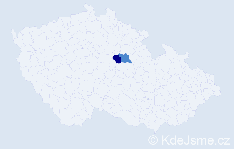 Příjmení: 'Brezai', počet výskytů 6 v celé ČR