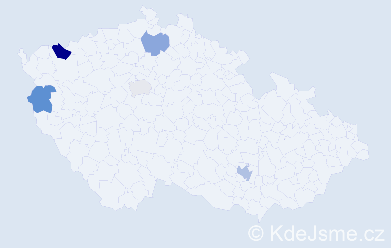 Příjmení: 'Ha Duy', počet výskytů 7 v celé ČR