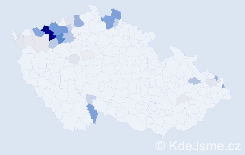 Příjmení: 'Makuňa', počet výskytů 129 v celé ČR