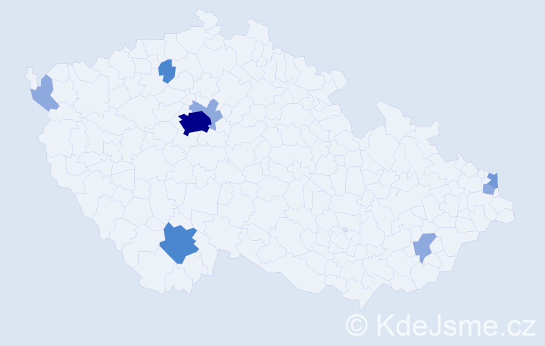 Příjmení: 'Reitz', počet výskytů 18 v celé ČR