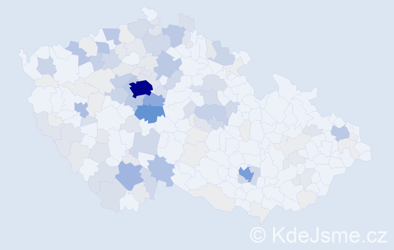 Příjmení: 'Podroužek', počet výskytů 496 v celé ČR