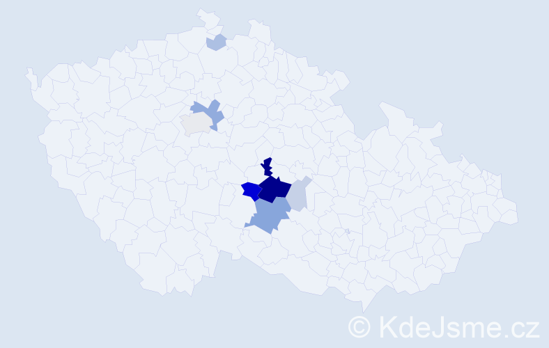 Příjmení: 'Grubauerová', počet výskytů 32 v celé ČR