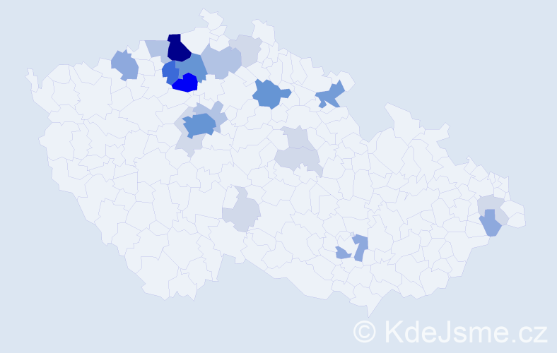 Příjmení: 'Krpeš', počet výskytů 82 v celé ČR