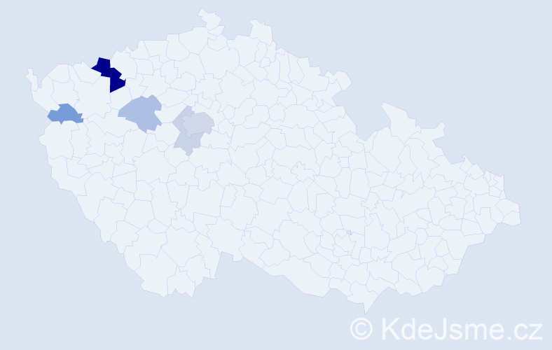 Příjmení: 'Domanjová', počet výskytů 15 v celé ČR