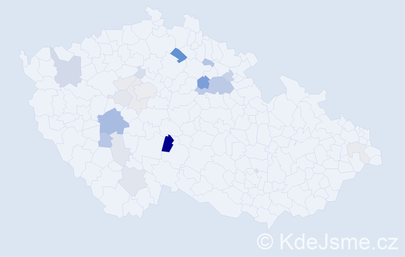 Příjmení: 'Rakouská', počet výskytů 46 v celé ČR