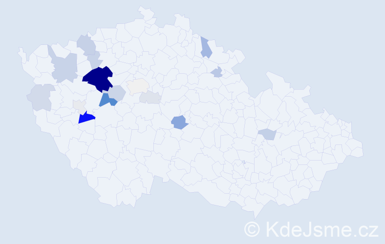 Příjmení: 'Liprt', počet výskytů 54 v celé ČR