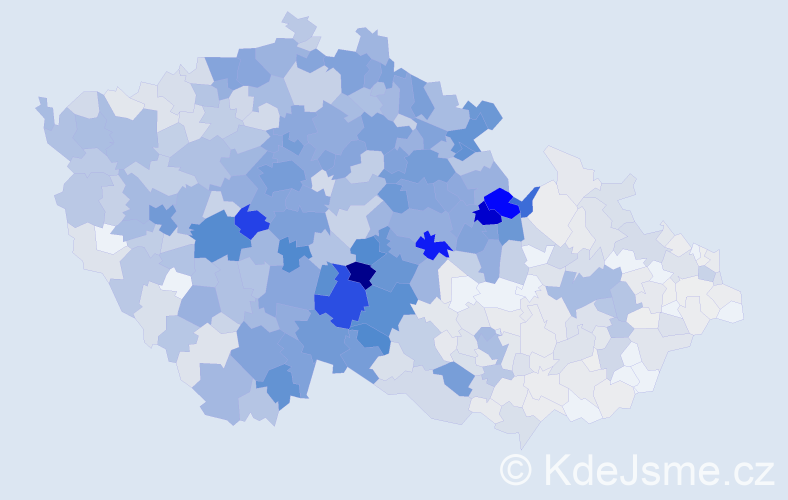 Příjmení: 'Vacek', počet výskytů 4767 v celé ČR