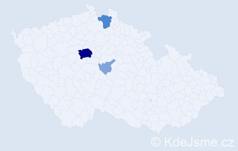 Příjmení: 'Nebovidská', počet výskytů 14 v celé ČR