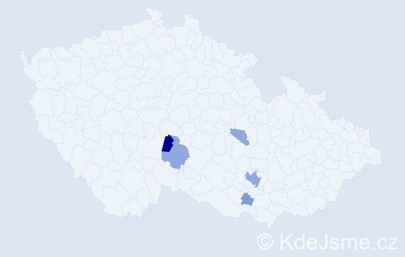 Příjmení: 'Lastomirská', počet výskytů 12 v celé ČR