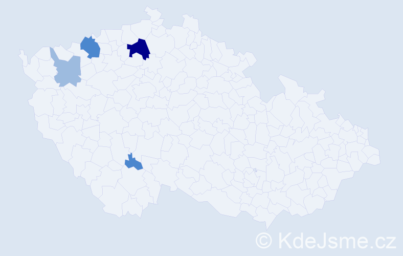 Příjmení: 'Bizzarri', počet výskytů 9 v celé ČR