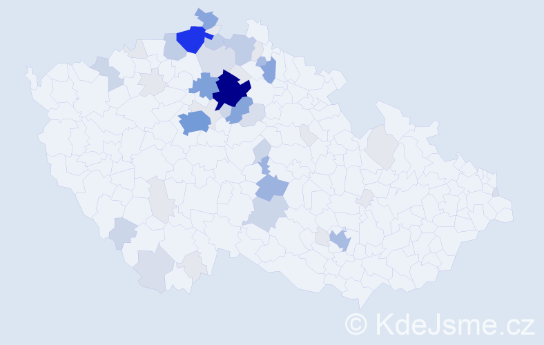 Příjmení: 'Hodboďová', počet výskytů 187 v celé ČR