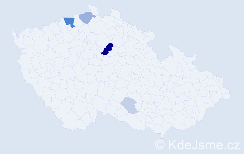 Příjmení: 'Ledenová', počet výskytů 16 v celé ČR